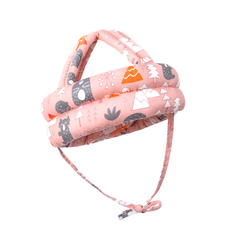 Adjustable Baby Head Protection Cap with Anti-Fall Design