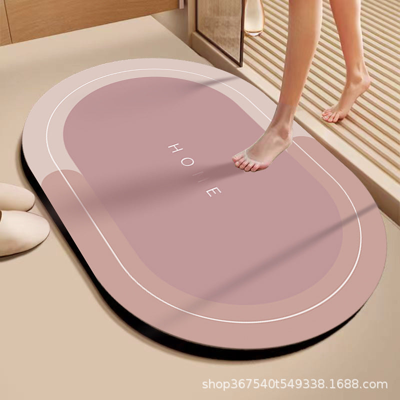 Water Absorbent Anti-Slip Bathroom Mat