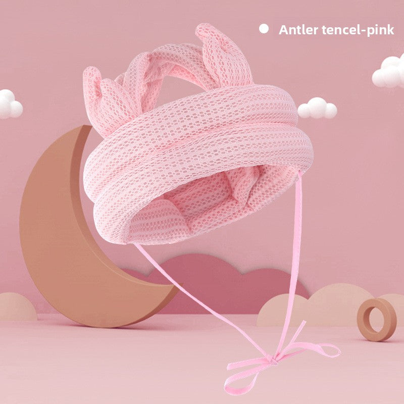 Adjustable Baby Head Protection Cap with Anti-Fall Design