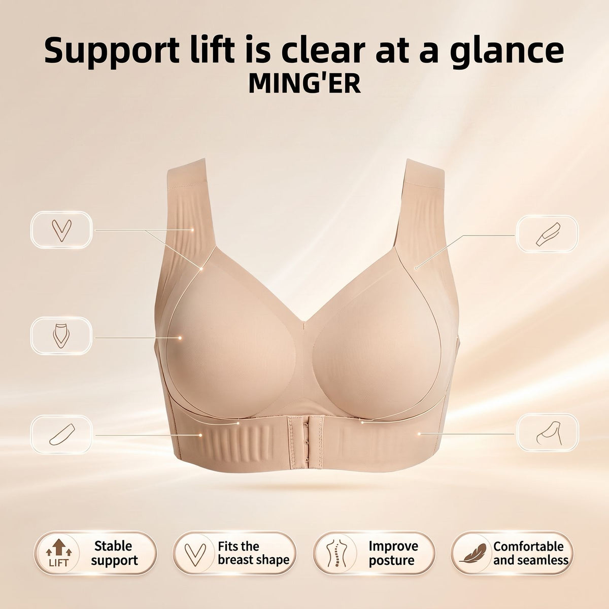 Adjustable Posture Support Bra