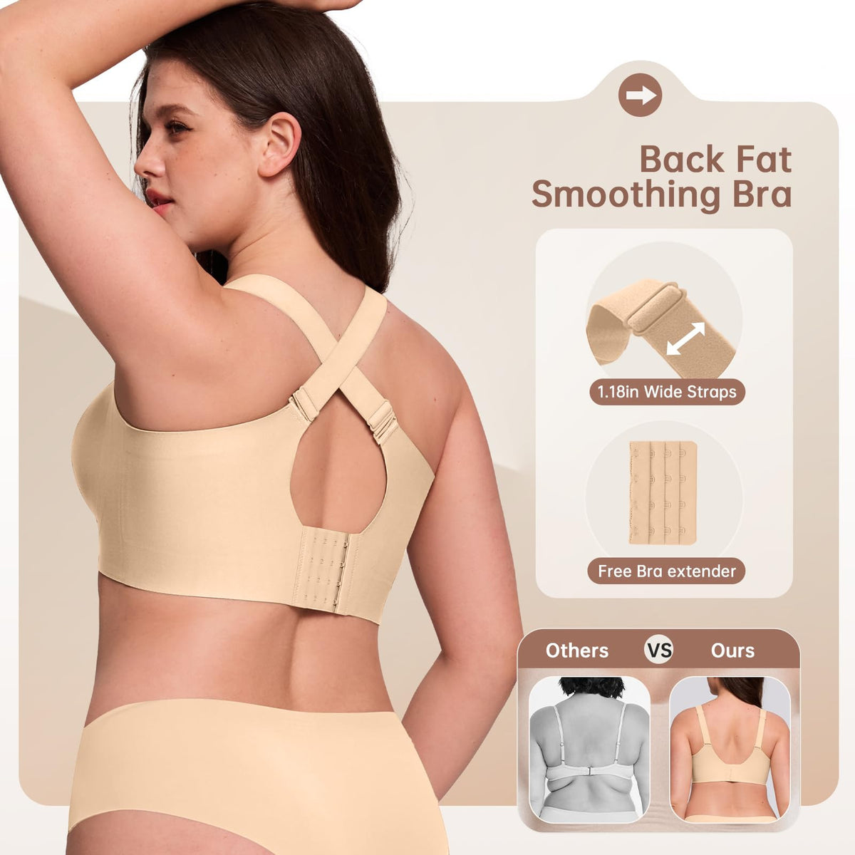 Seamless Wireless Support Bra for Women
