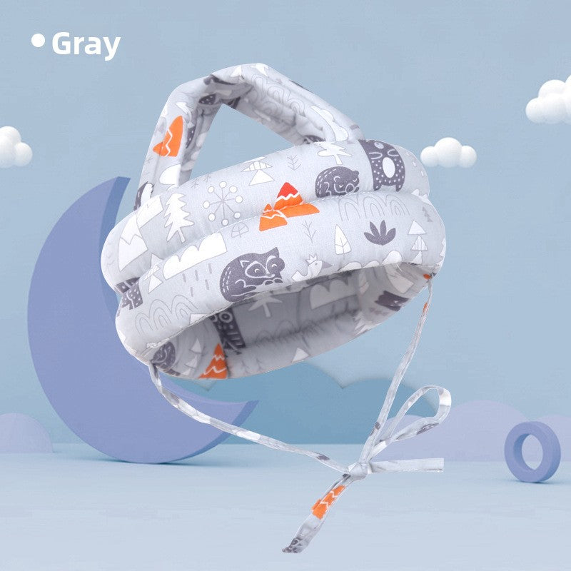 Adjustable Baby Head Protection Cap with Anti-Fall Design