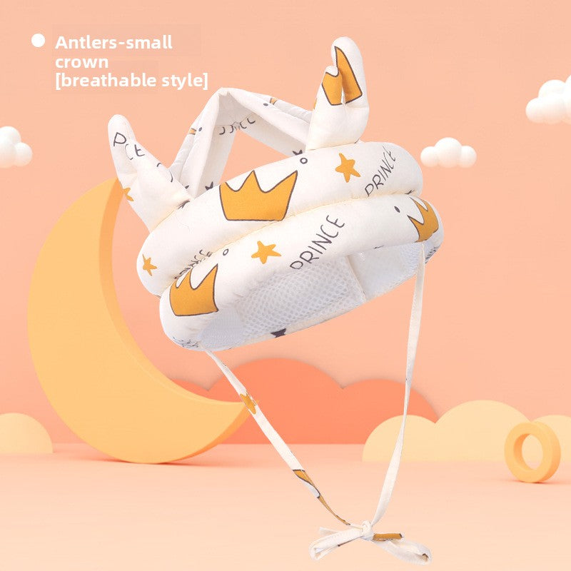 Adjustable Baby Head Protection Cap with Anti-Fall Design