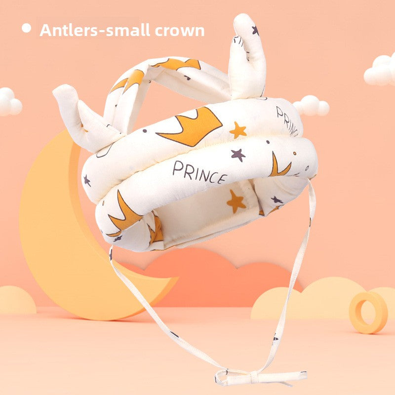 Adjustable Baby Head Protection Cap with Anti-Fall Design