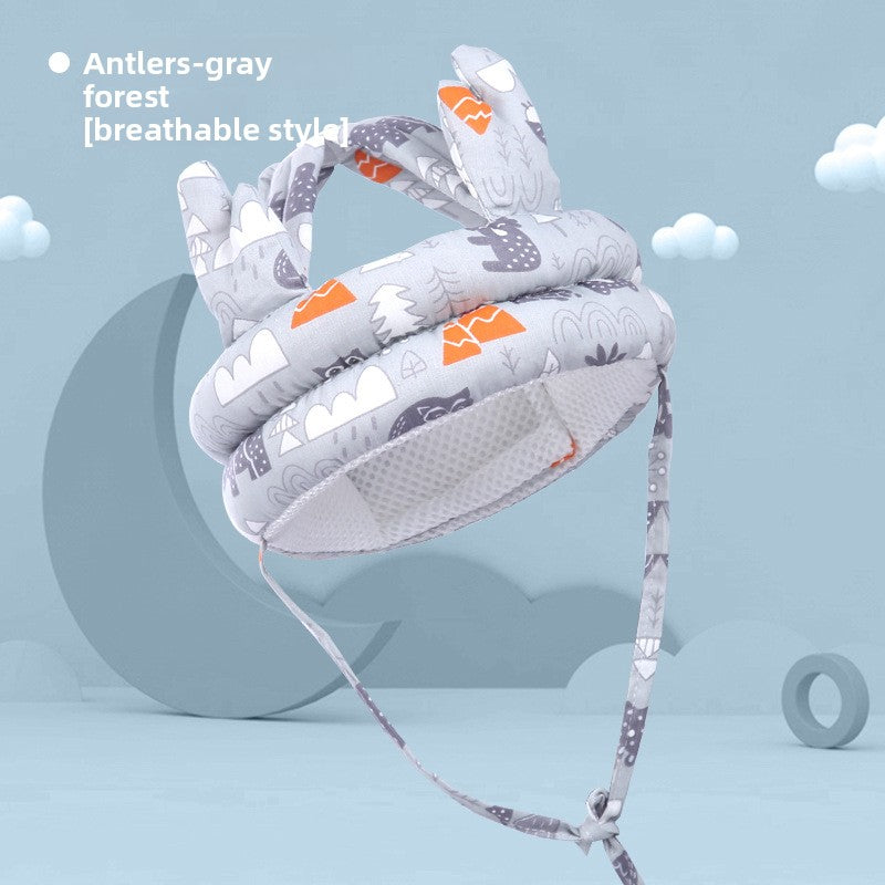 Adjustable Baby Head Protection Cap with Anti-Fall Design
