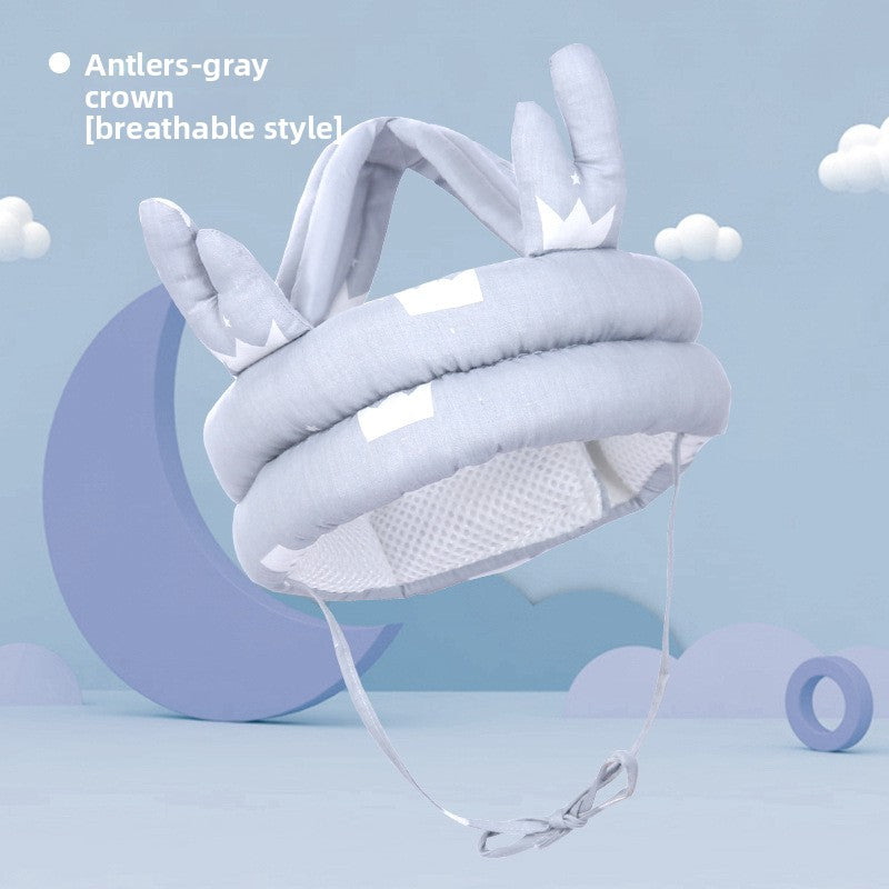 Adjustable Baby Head Protection Cap with Anti-Fall Design