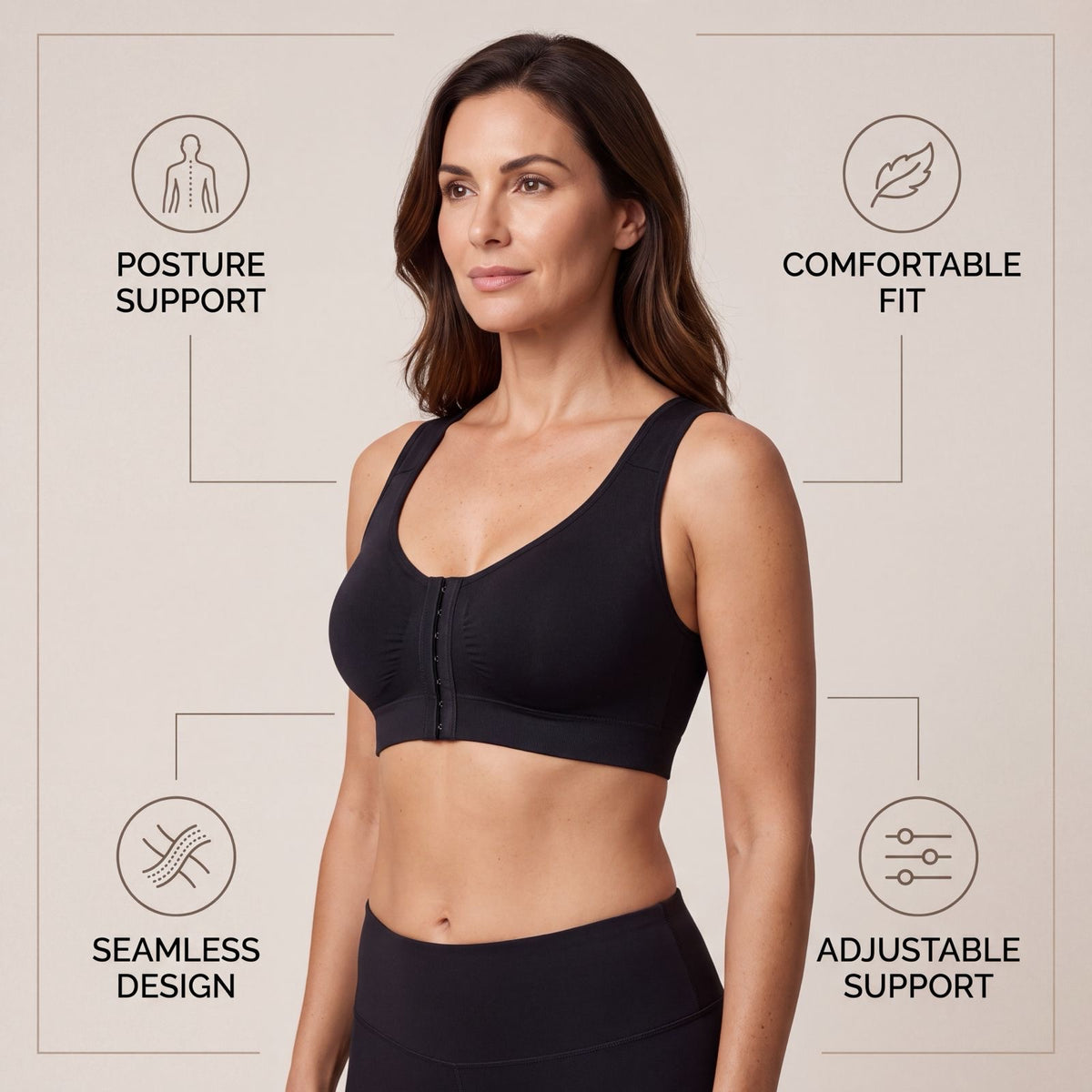Adjustable Posture Support Bra