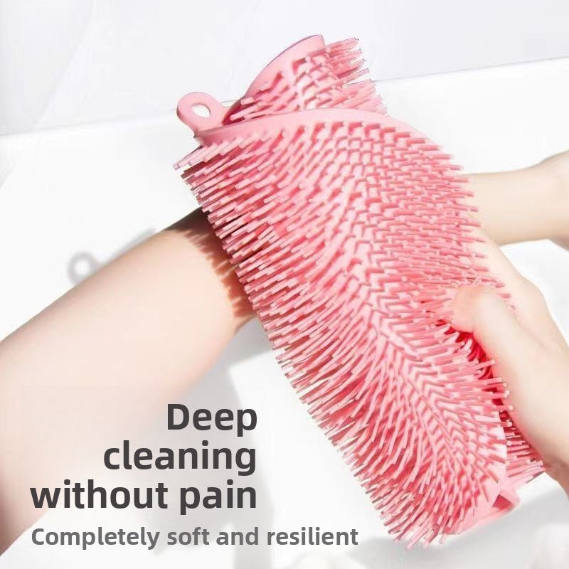 Multifunctional Bath Scrubber with Suction Cups