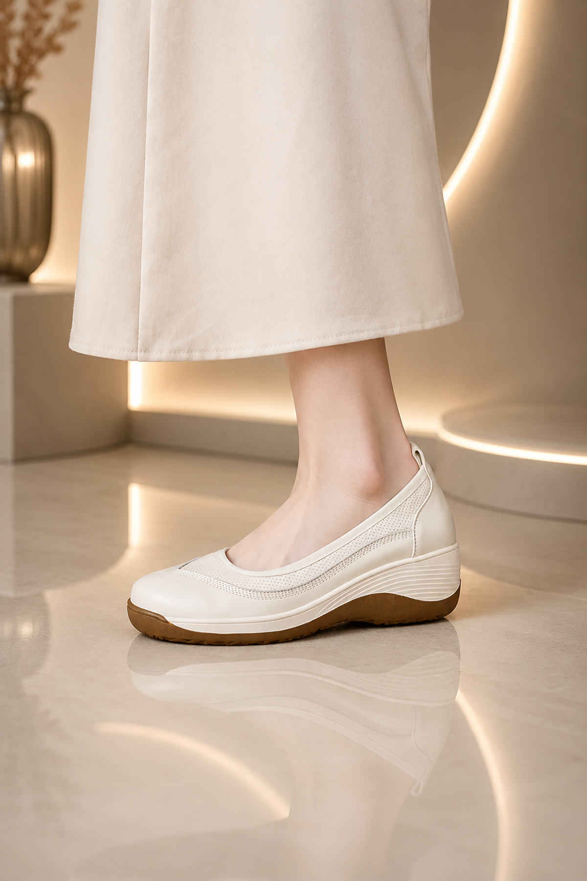 Retro Platform Loafers for Women