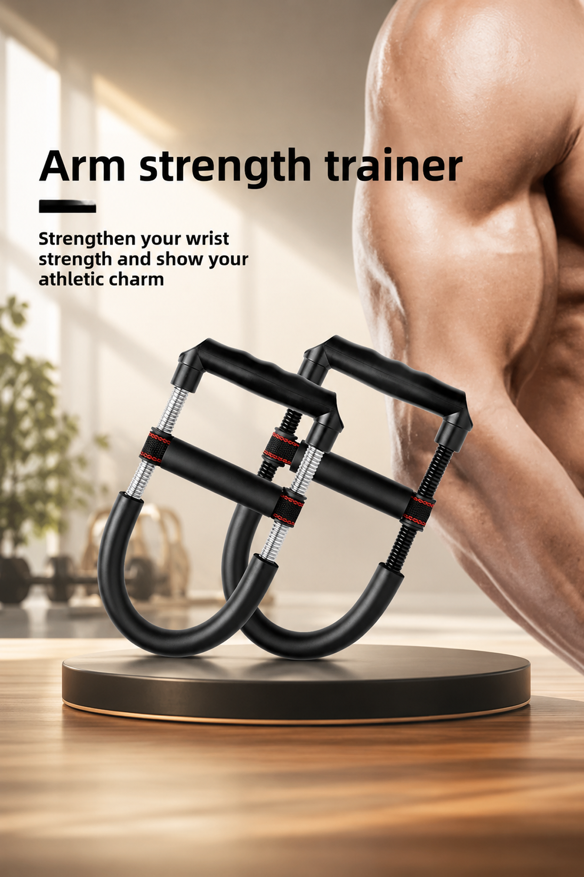 Wrist Arm Strength Trainer Foam Handle Spring Resistance