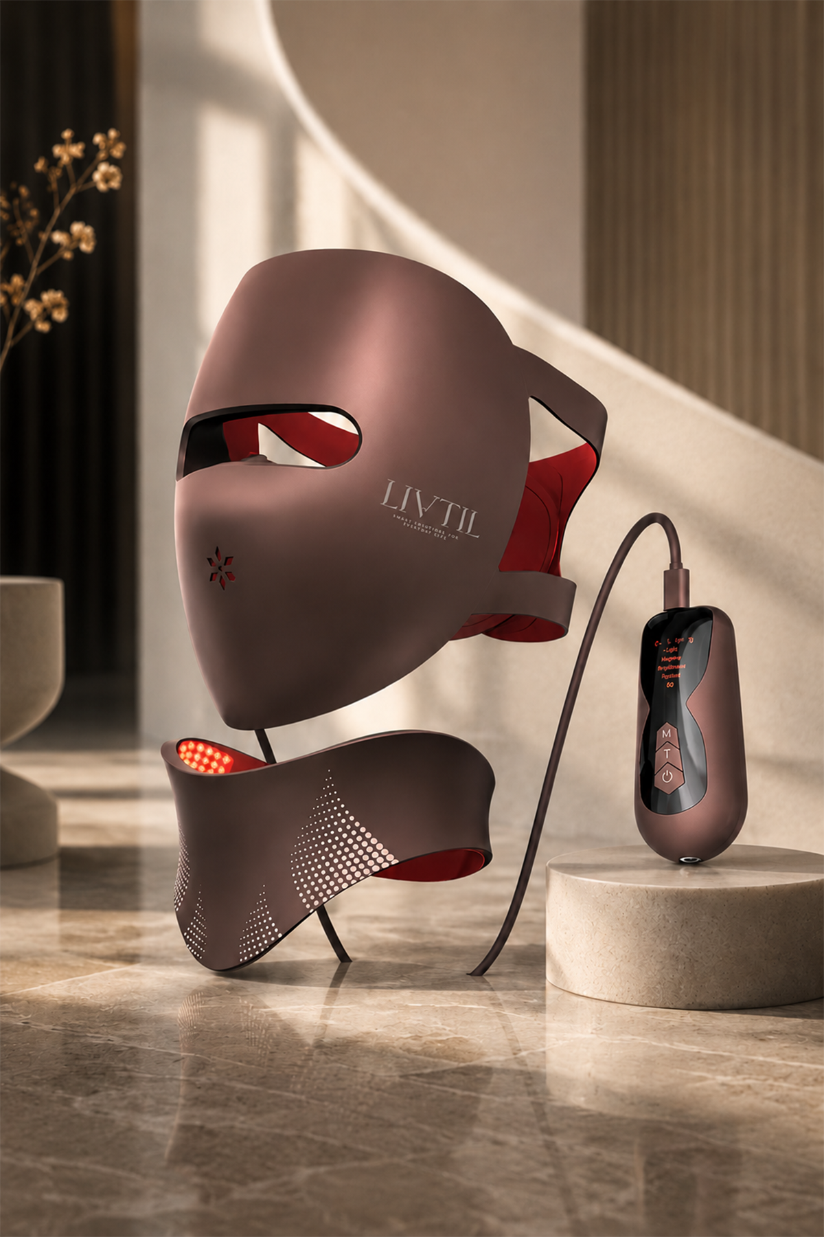 Photon Therapy LED Facial Mask with Neck Care