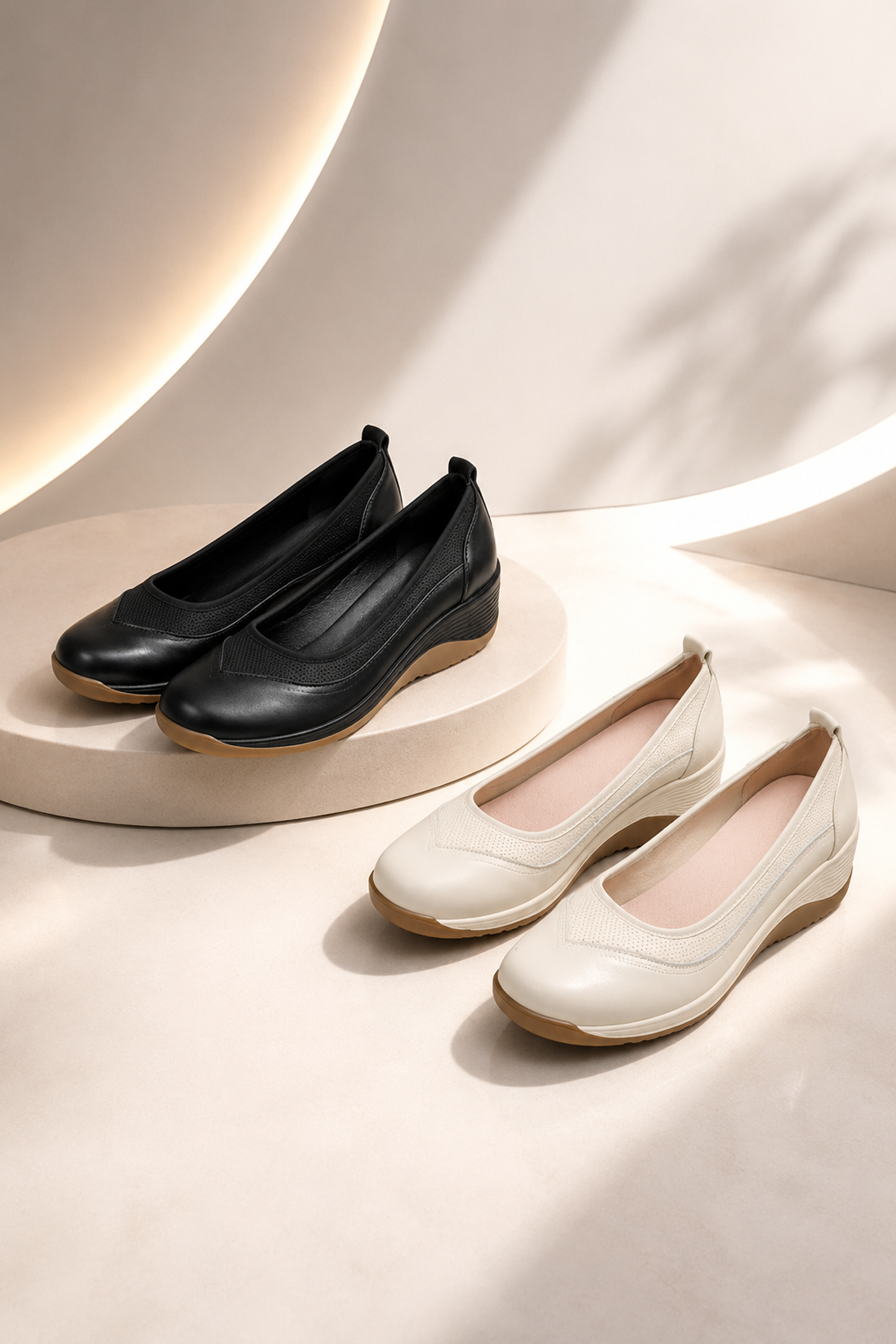 Retro Platform Loafers for Women