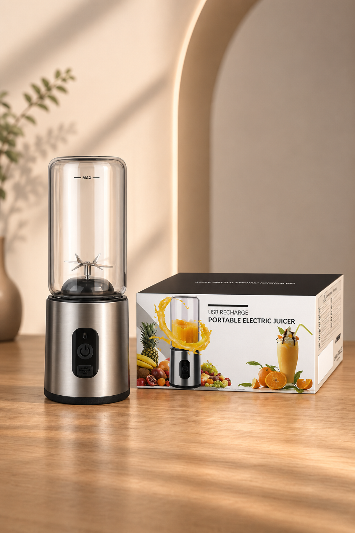 Rechargeable portable juicing Cup