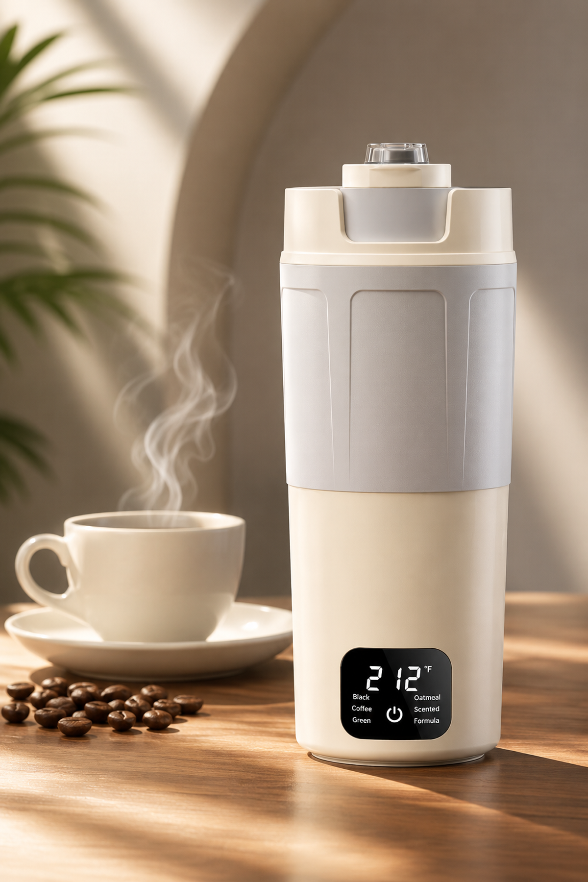 Portable Electric Heating Water Cup with Temperature Control