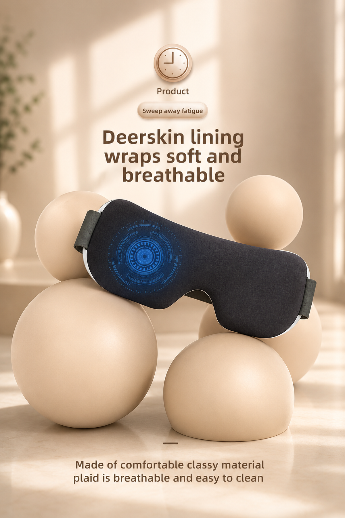 Foldable Eye Massager with Steam and Heat Therapy