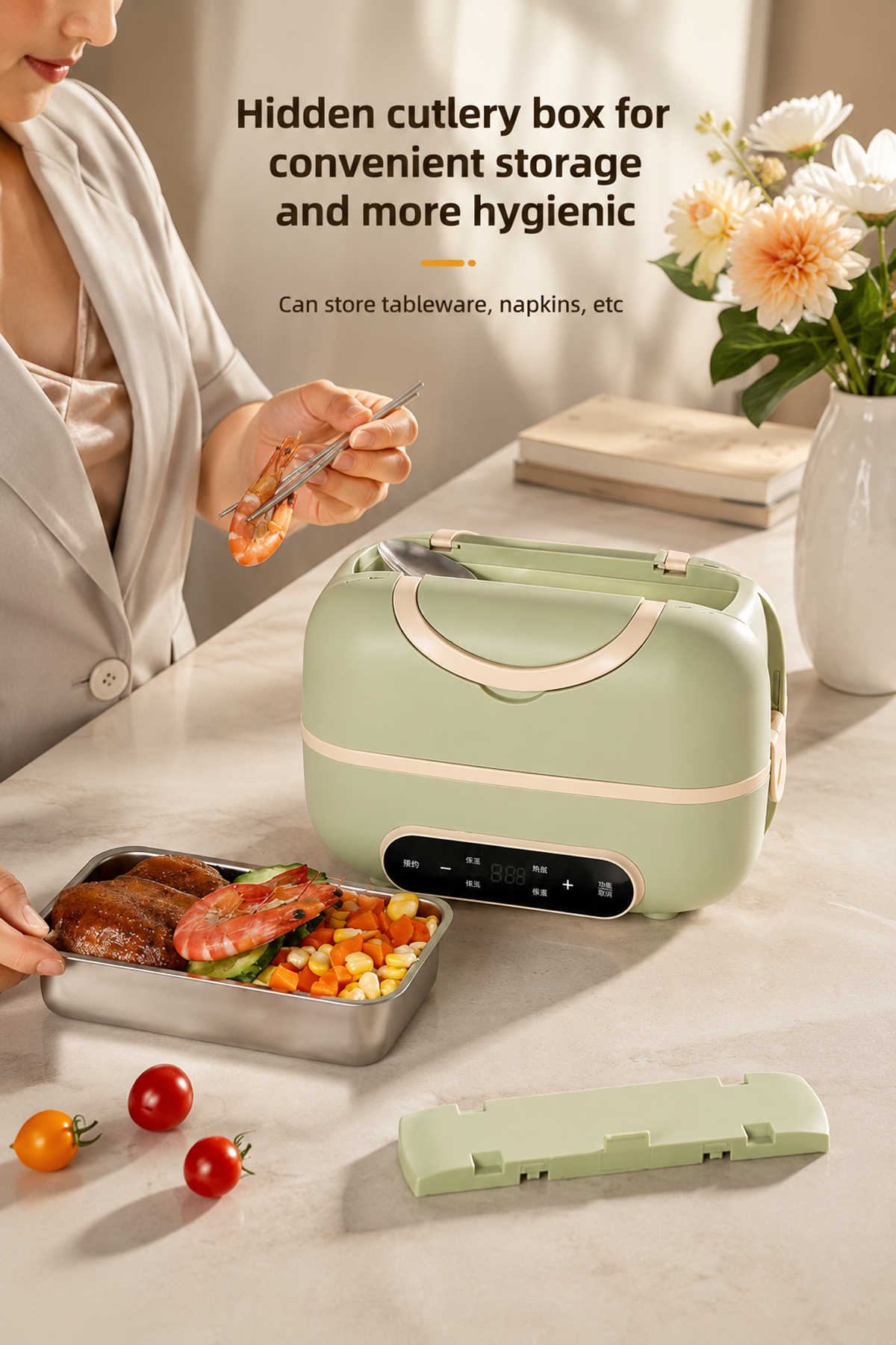 Portable electric lunch box