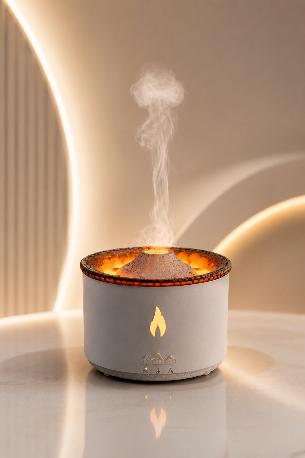 Simulated Flame Aromatherapy Diffuser