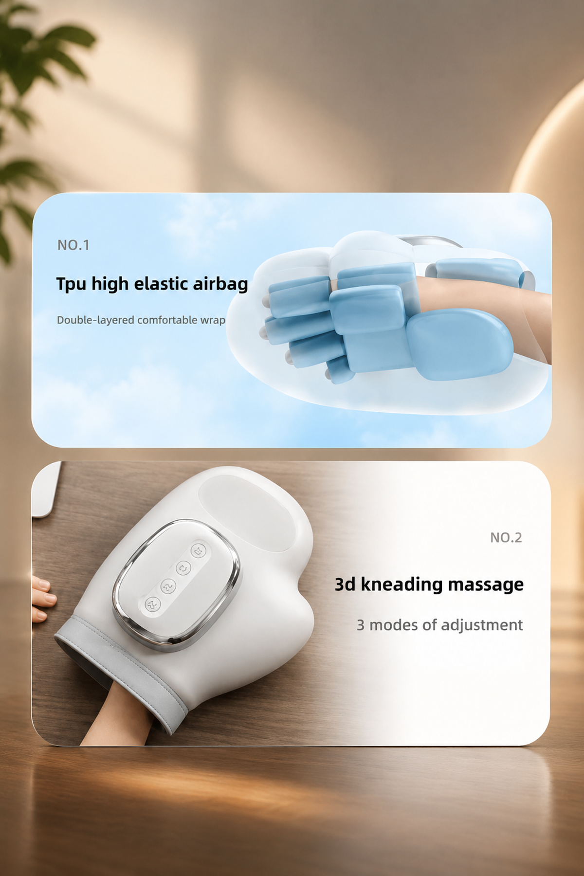 Wireless Hand Massager with Heat and Air Pressure