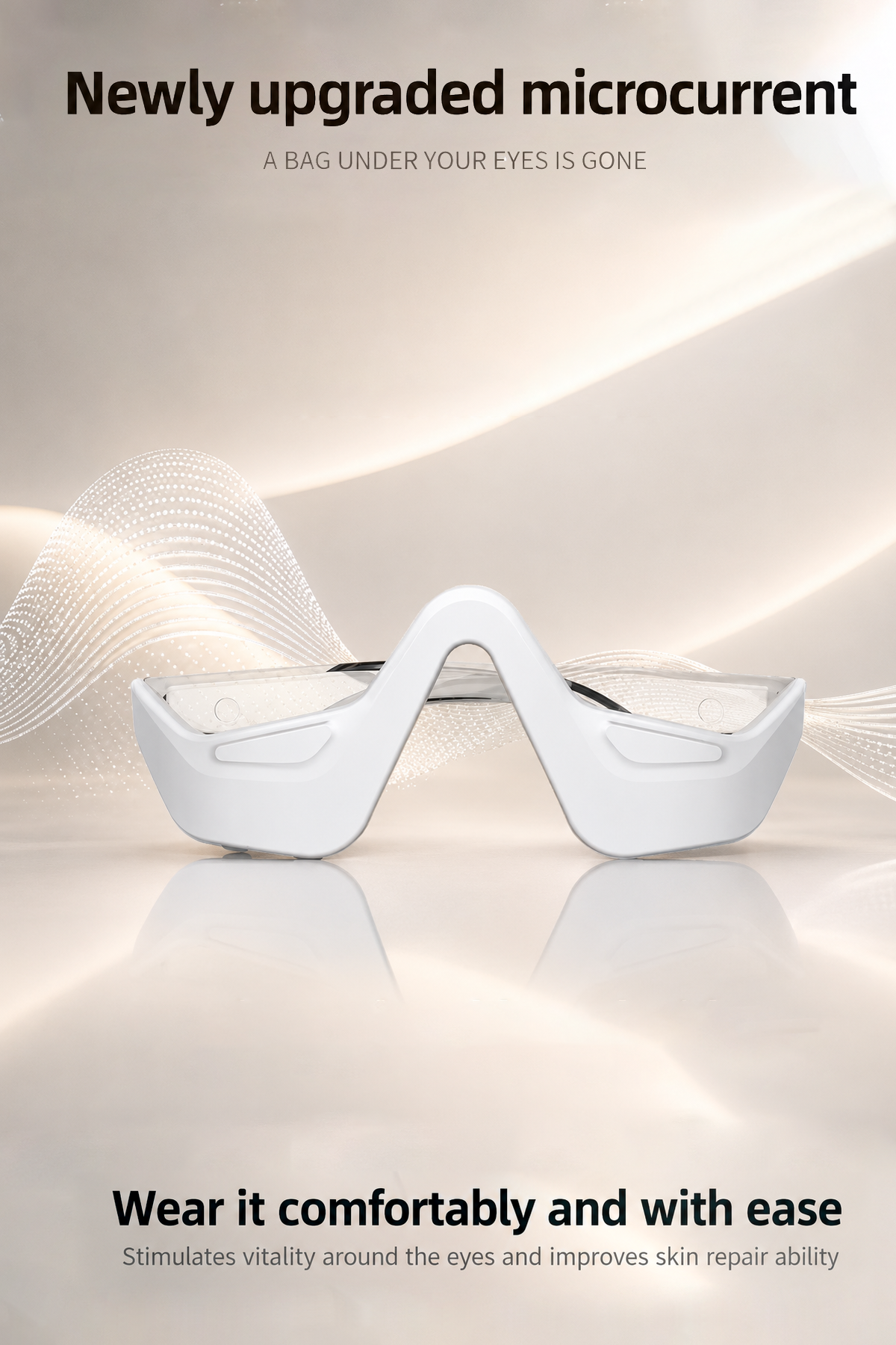 Microcurrent Eye Massager with Red Light Therapy