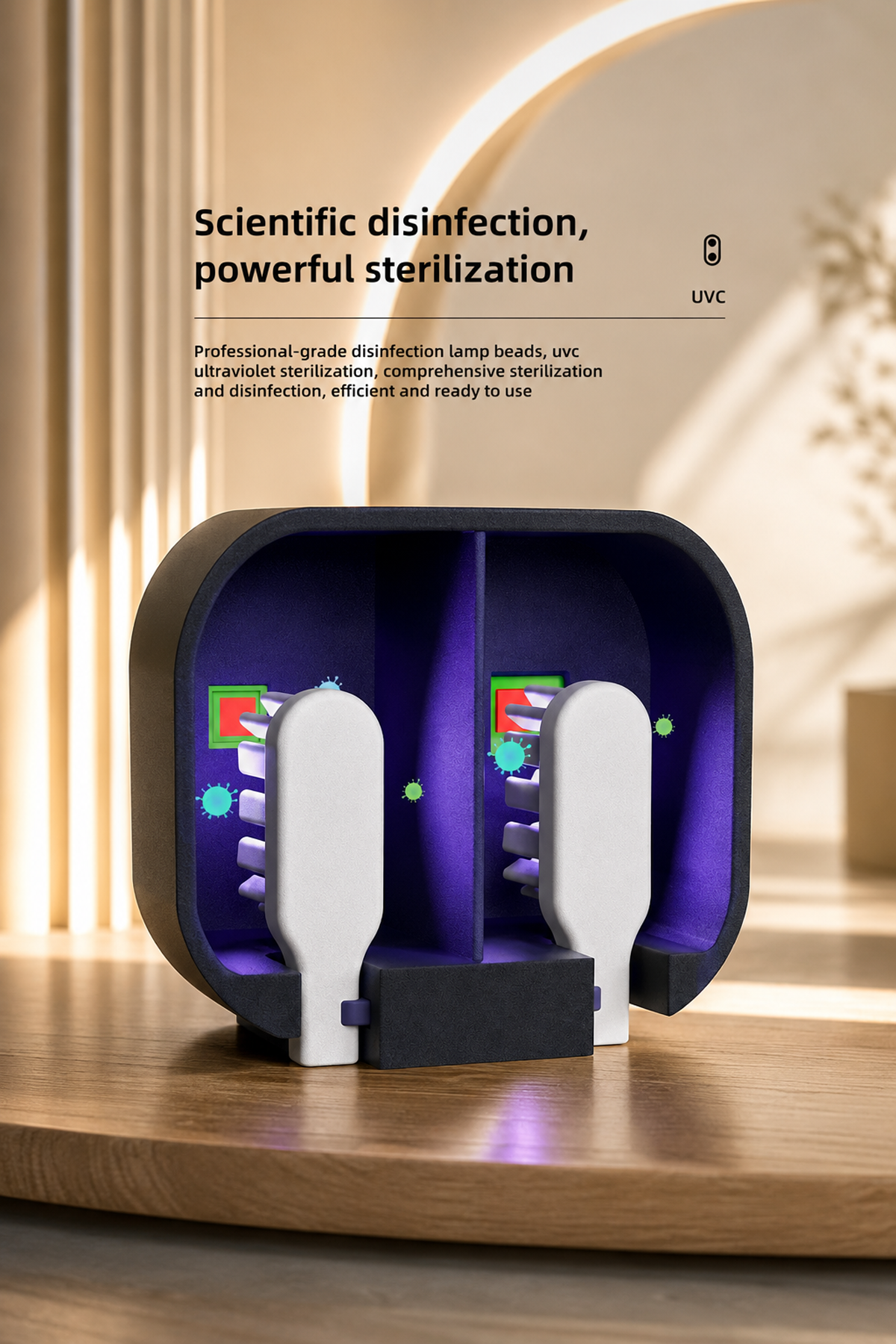 Smart UV Toothbrush Sanitizer with Drying Function