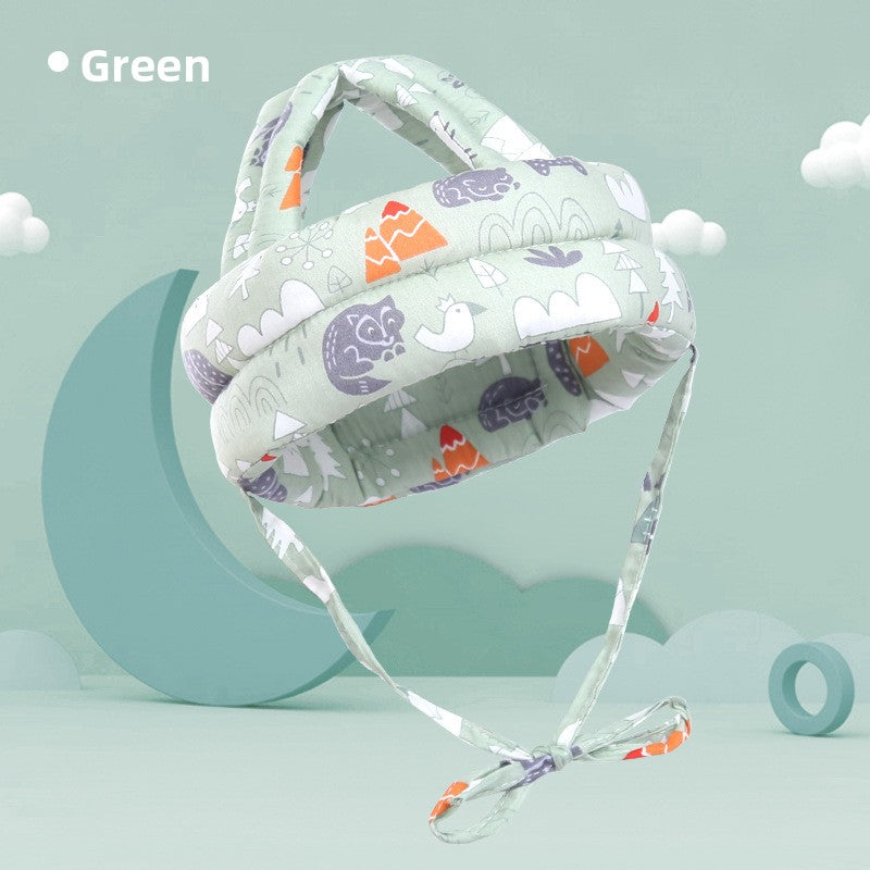 Adjustable Baby Head Protection Cap with Anti-Fall Design
