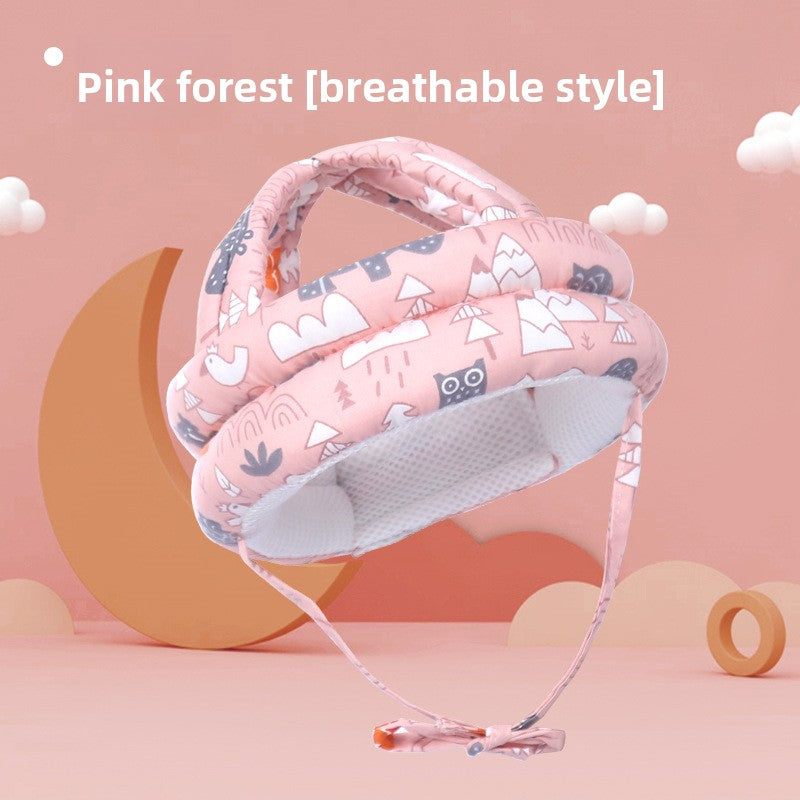 Adjustable Baby Head Protection Cap with Anti-Fall Design