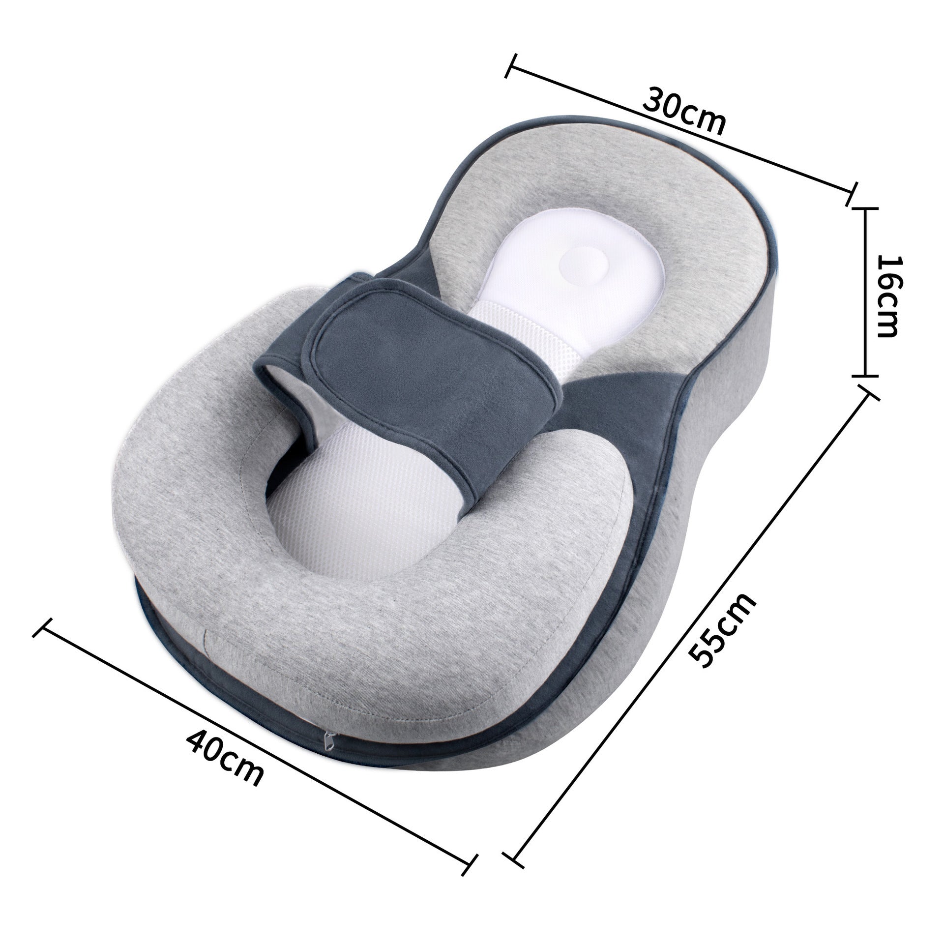 Baby Head Support Anti-Spit-Up Feeding Pillow