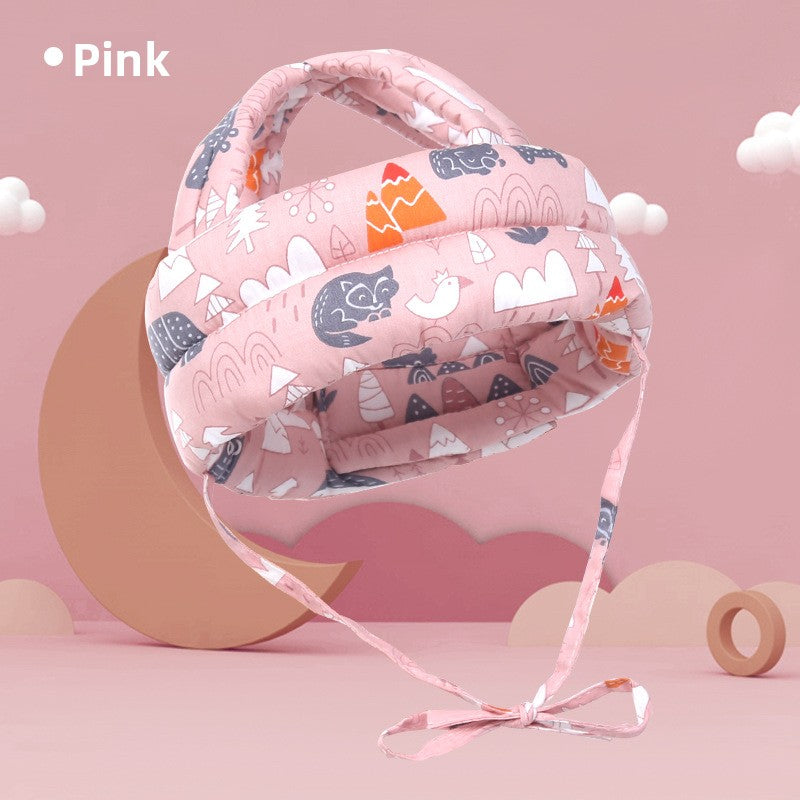 Adjustable Baby Head Protection Cap with Anti-Fall Design