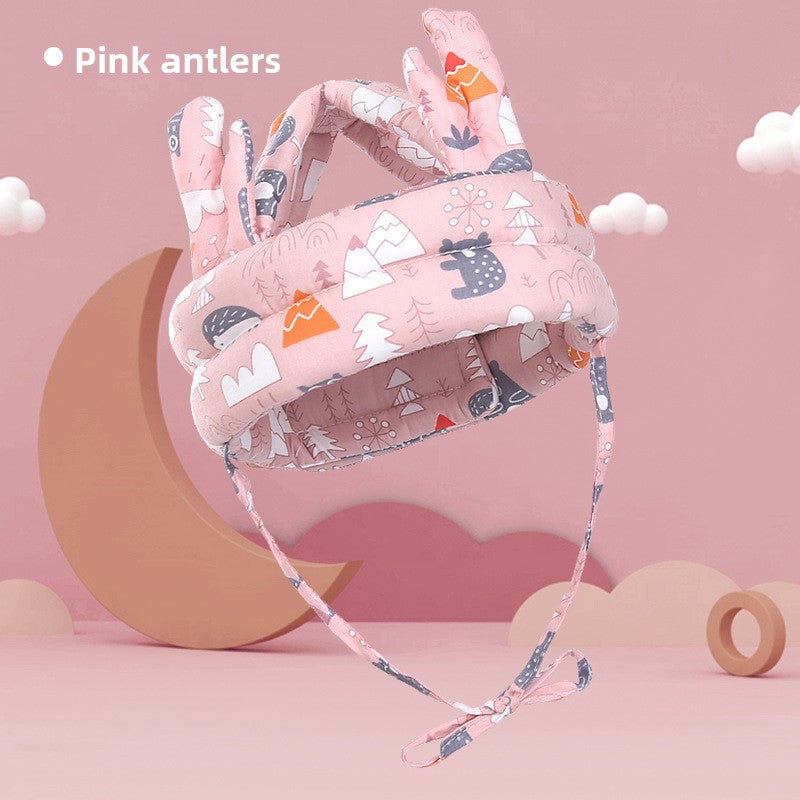 Adjustable Baby Head Protection Cap with Anti-Fall Design