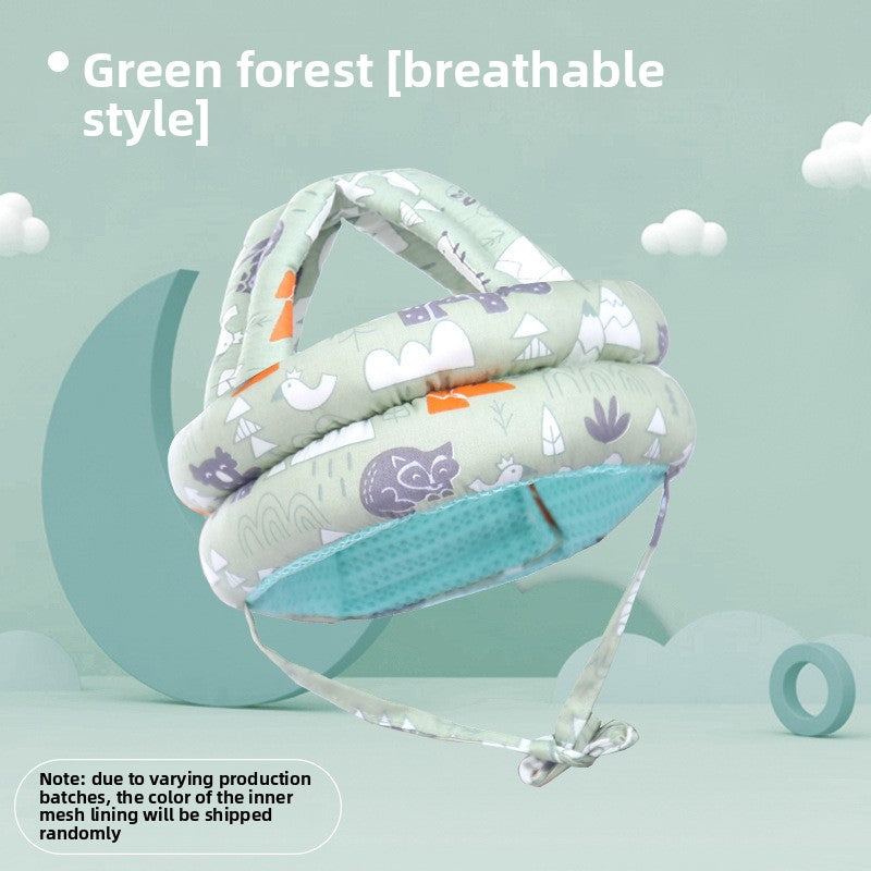 Adjustable Baby Head Protection Cap with Anti-Fall Design