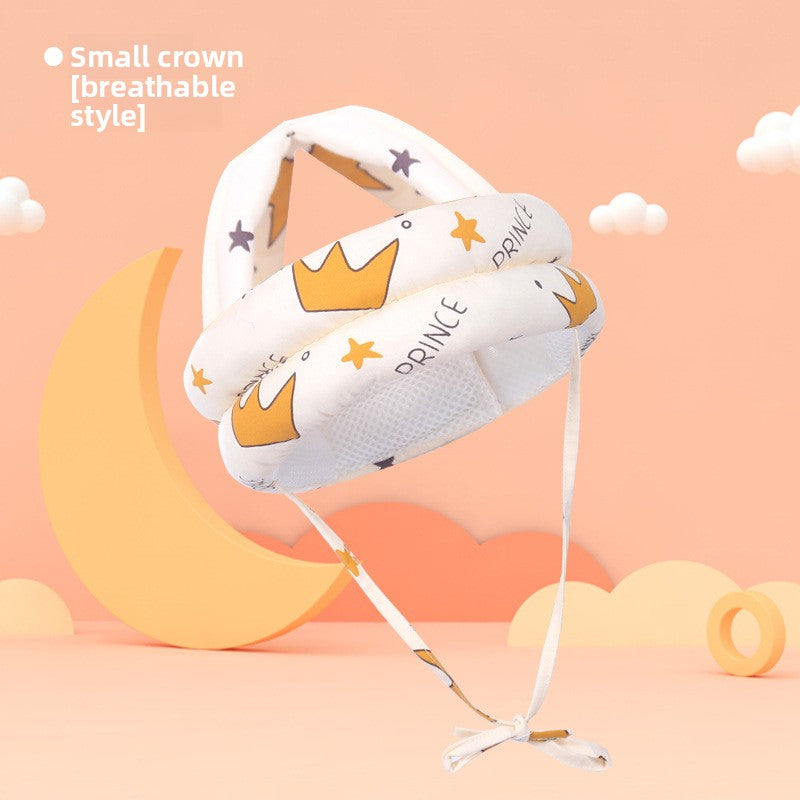 Adjustable Baby Head Protection Cap with Anti-Fall Design
