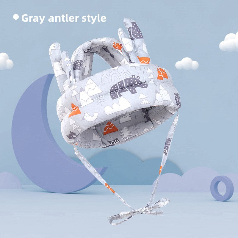Adjustable Baby Head Protection Cap with Anti-Fall Design