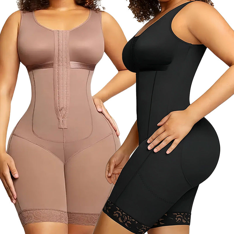 Large-sized thin one-piece shaping garment