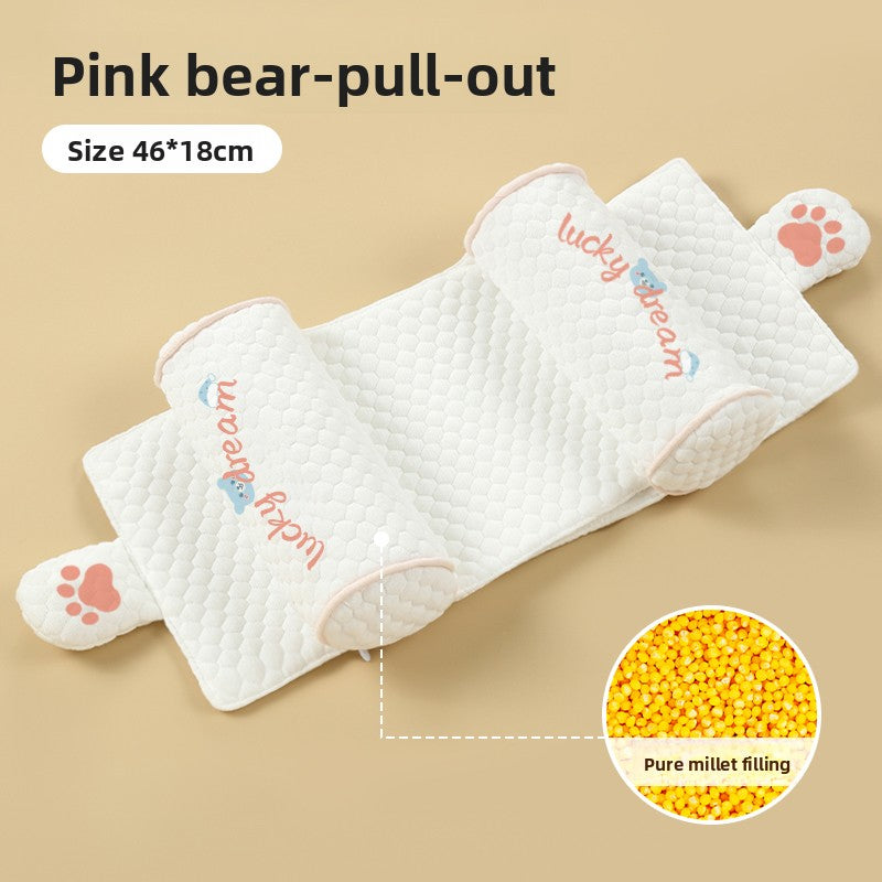 Baby Head Shaping Pillow with Millet Filling