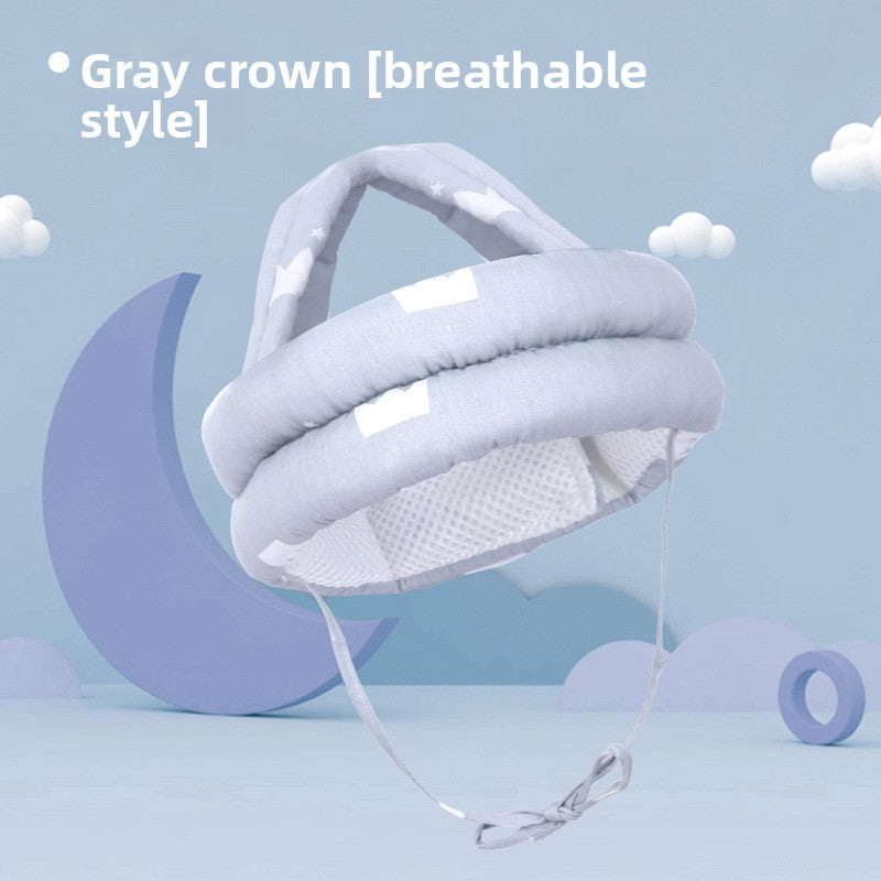 Adjustable Baby Head Protection Cap with Anti-Fall Design