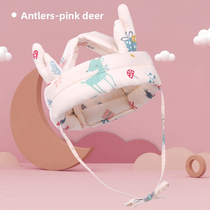 Adjustable Baby Head Protection Cap with Anti-Fall Design