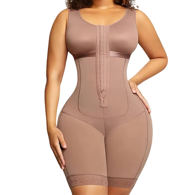 Large-sized thin one-piece shaping garment