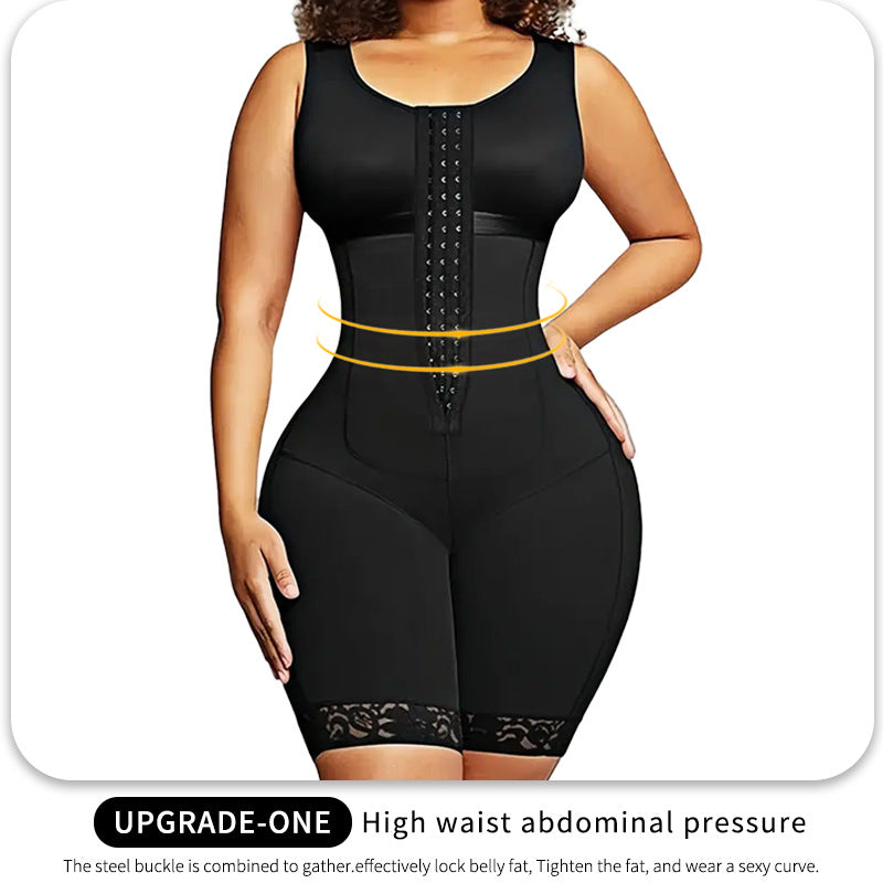 Large-sized thin one-piece shaping garment