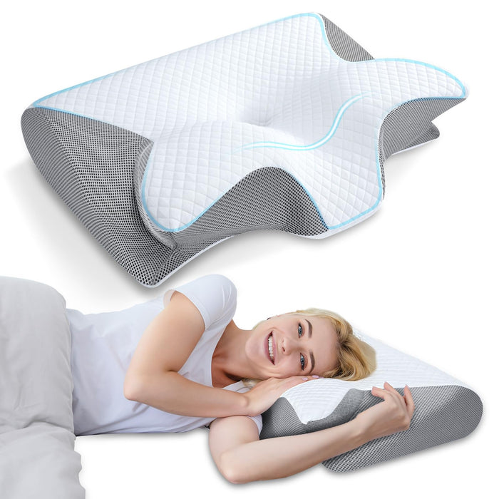 Ergonomic Memory Foam Cervical Pillow