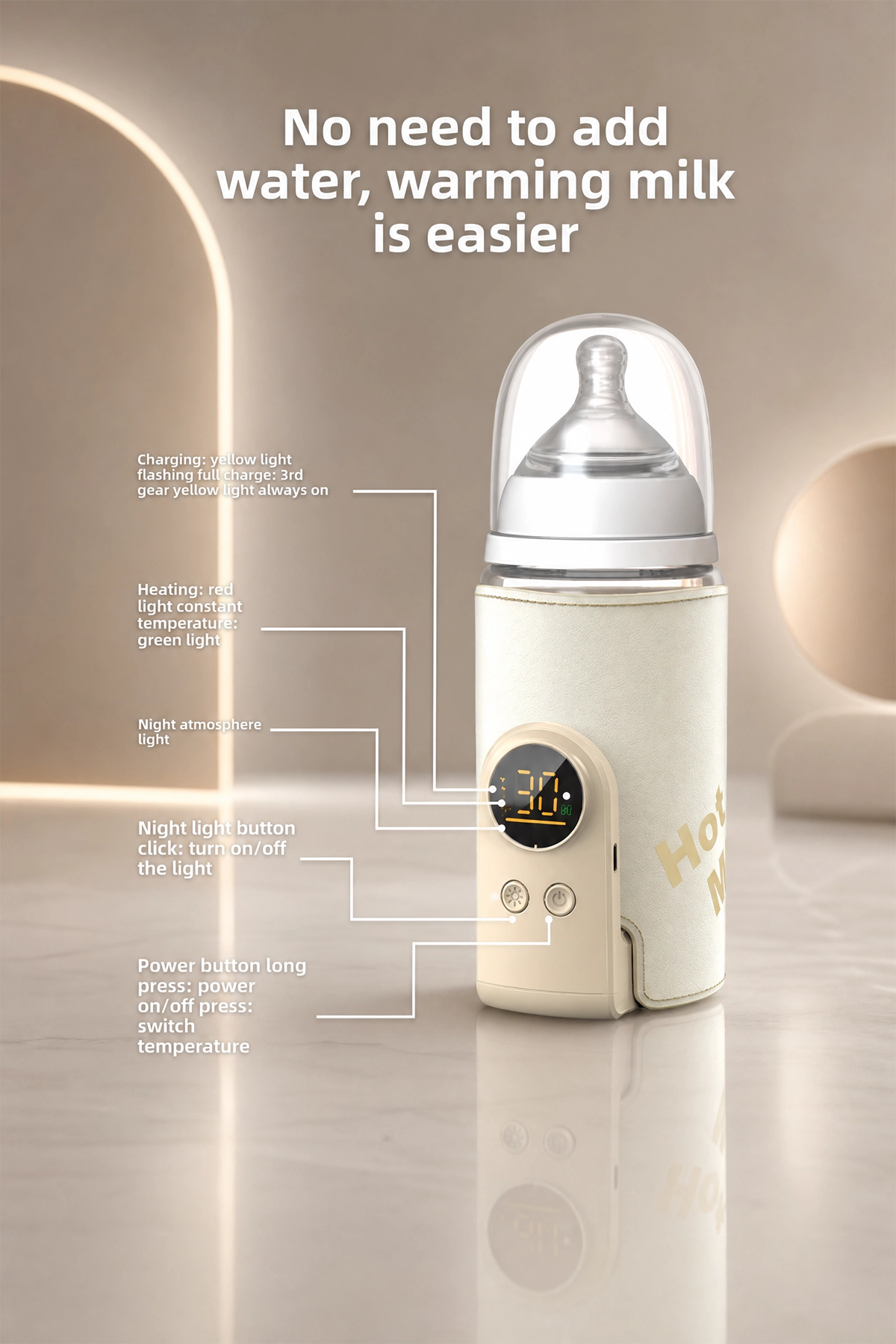Baby bottle warmer cover