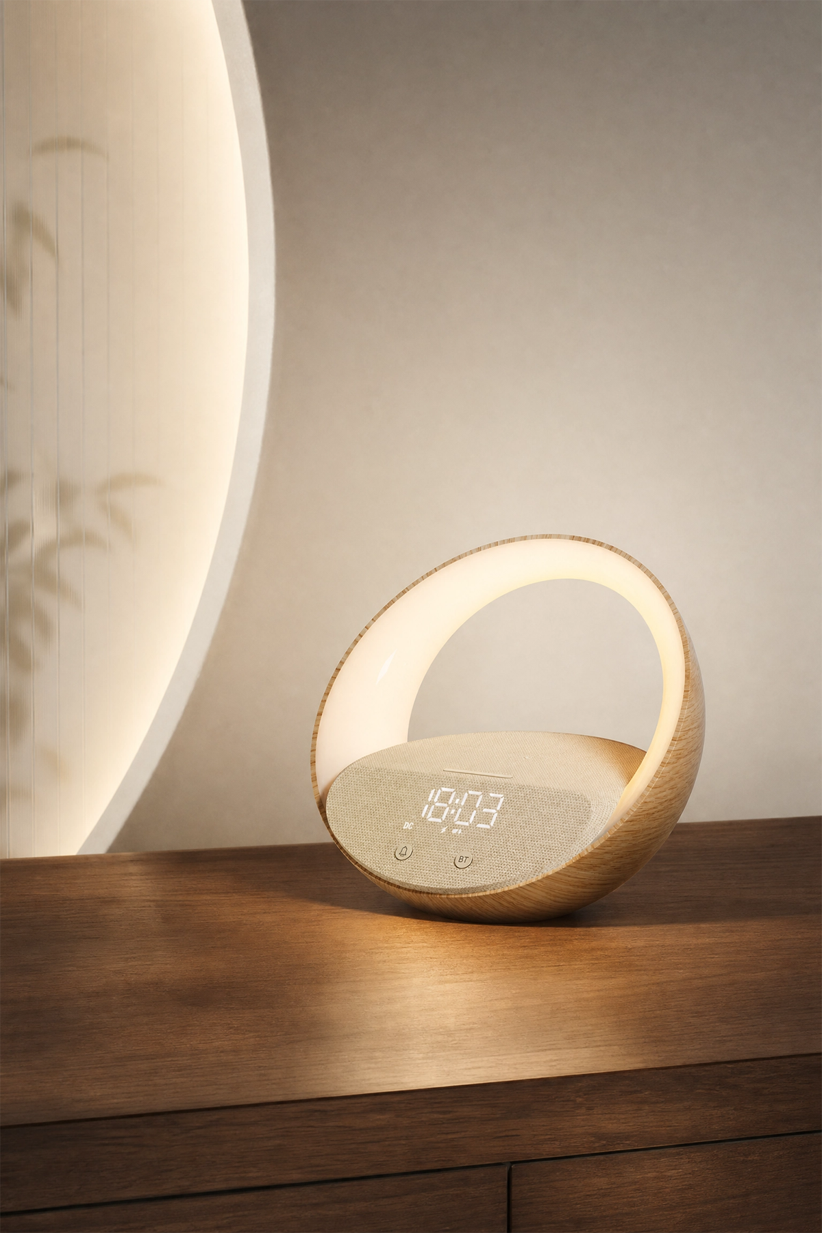 Multifunction Sunrise Alarm Clock with Bluetooth Speaker