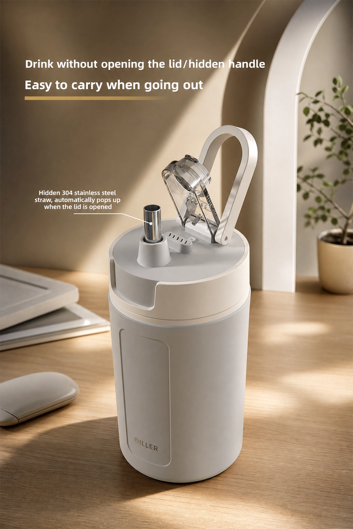 Portable Electric Heating Water Cup with Temperature Control